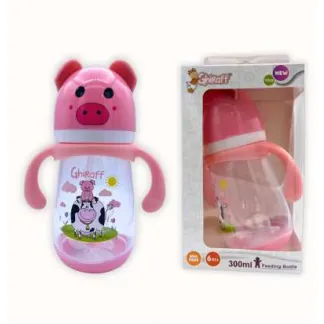 BIBERON GHIRAFF B/ANCHA ANTICOLICO CERDITO 300 ML/10 OZ BG-97 - Ecofarma